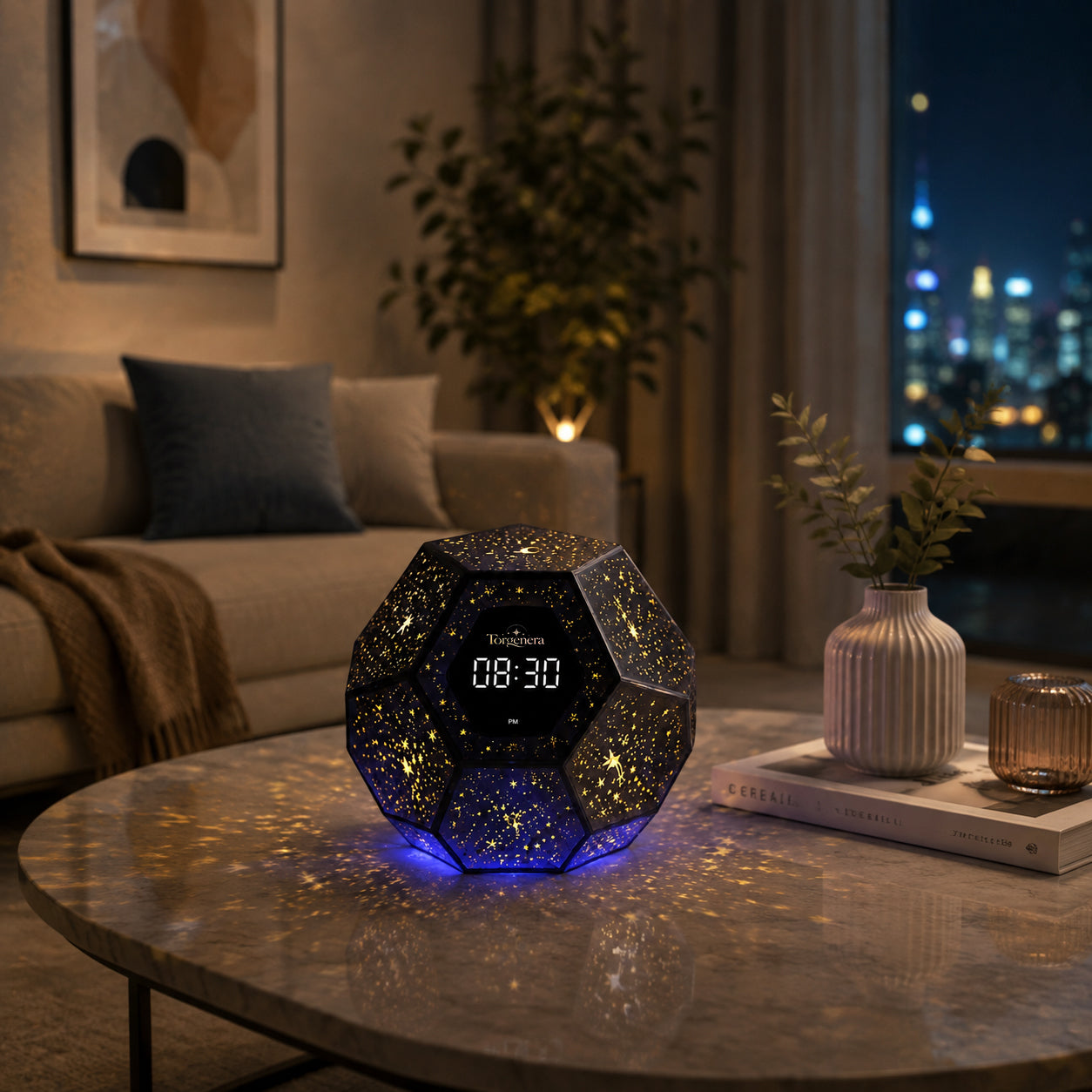 Torgenera Galaxy Crystal Smart Clock Lamp