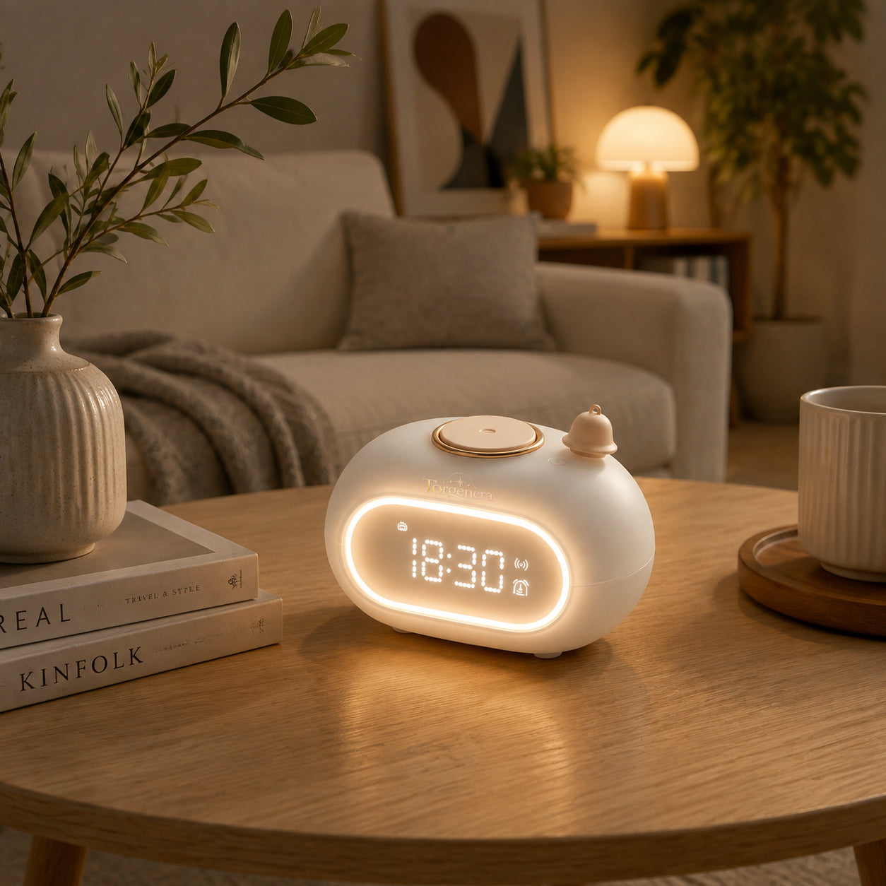 Smart LED Alarm Clock with Ambient Night Light