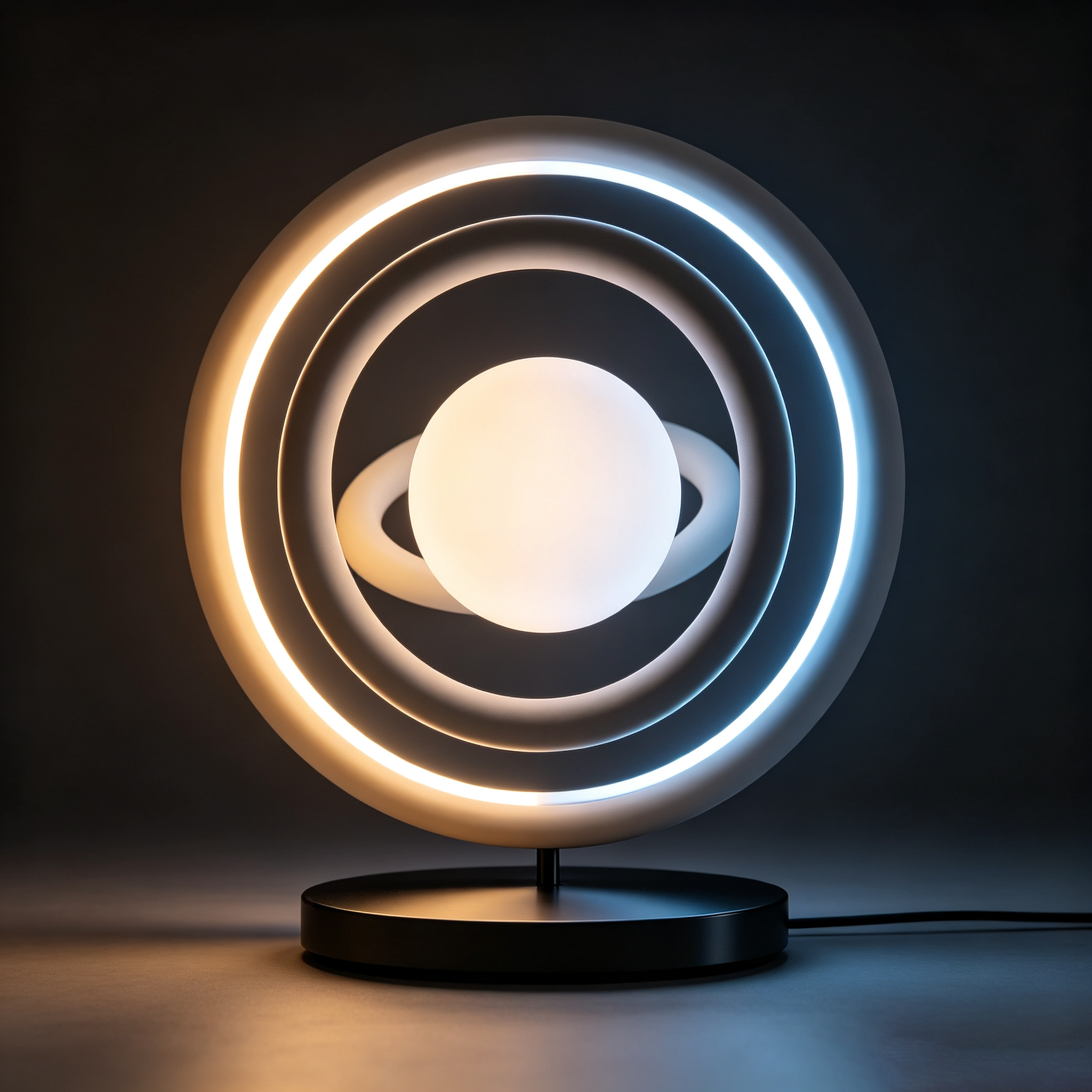 Cosmic Planetary Ring Table Lamp