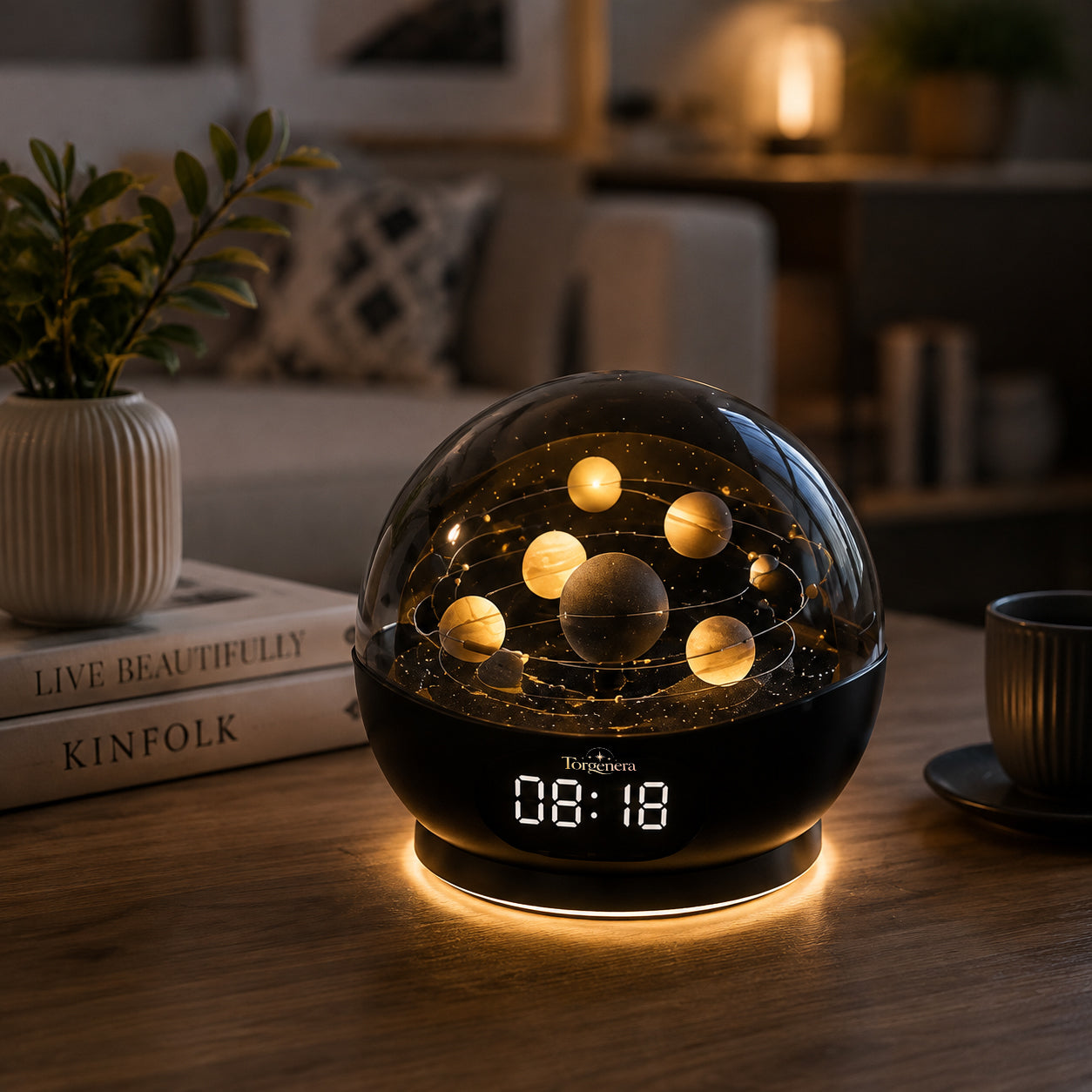 Torgenera Galaxy Projection Alarm Clock