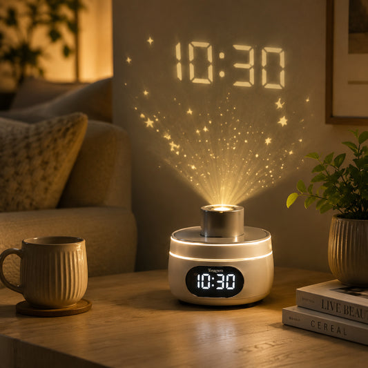 Torgenera Starry Sky Projection Alarm Clock Lamp
