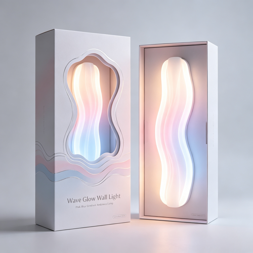 Modern Curved Wave Shape Wall Light