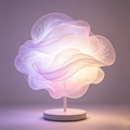 Gradient Organza Flower Table Lamp